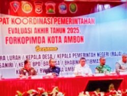 Pemerintah Kota Ambon Gelar Rakor Evaluasi Akhir Tahun, Dorong Penyelenggaraan Kebijakan Hingga Tingkat Akar Rumput