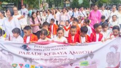 Tak Gentar Hujan! 1.500 Anak PAUD dan Tokoh Perempuan Padati Gong Perdamaian, Parade Kebaya Ambon 2026 Gema Cinta Budaya